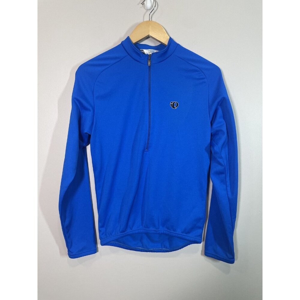 Pearl Izumi Blue Cycling Jersey Long‎ Sleeve Polyester Men's Size M Outdoor